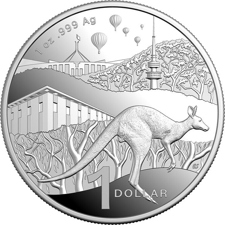 2025 $1 Kangaroo Series 1oz Fine Silver Proof Coin