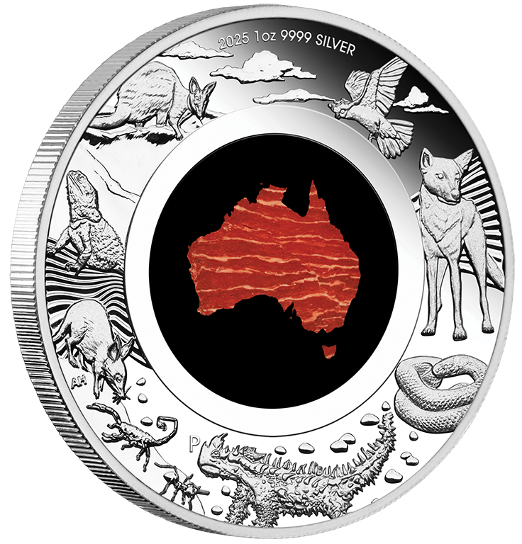 2025 $1 Great Southern Land 1oz Silver Proof Jasper Coin