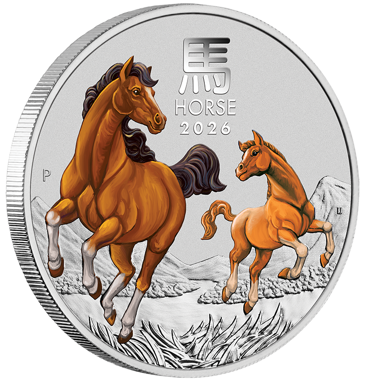 2026 1/4oz Silver Coloured Australian Lunar Horse ANDA Special Release