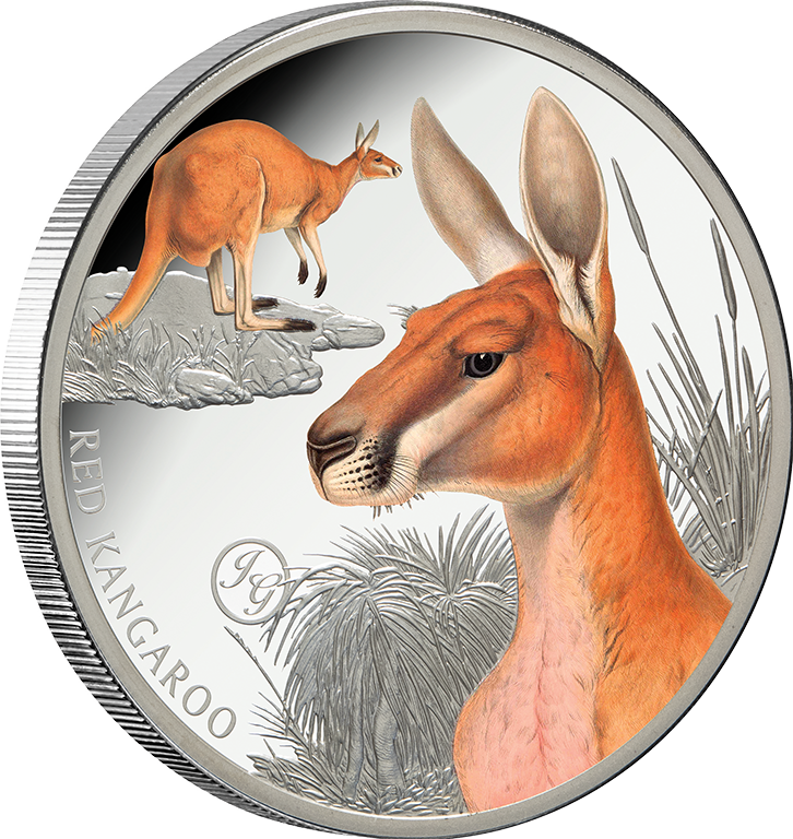 2026 $1 Mammals of Australia - Red Kangaroo 1oz Coloured Silver Proof