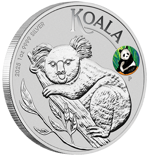 2025 $1 Australian Koala 1oz Silver with Panda Privy