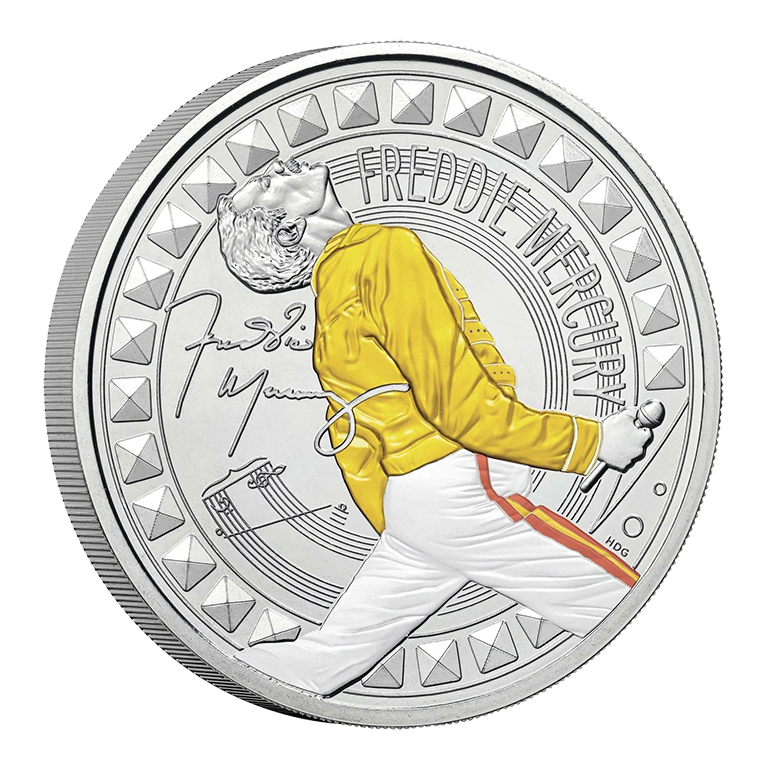 2025 £5 Freddie Mercury Coloured BUNC Coin