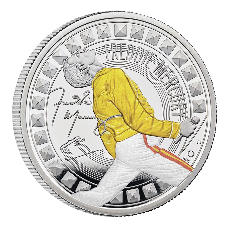 2025 £2 Freddie Mercury 1oz Silver Proof Coin