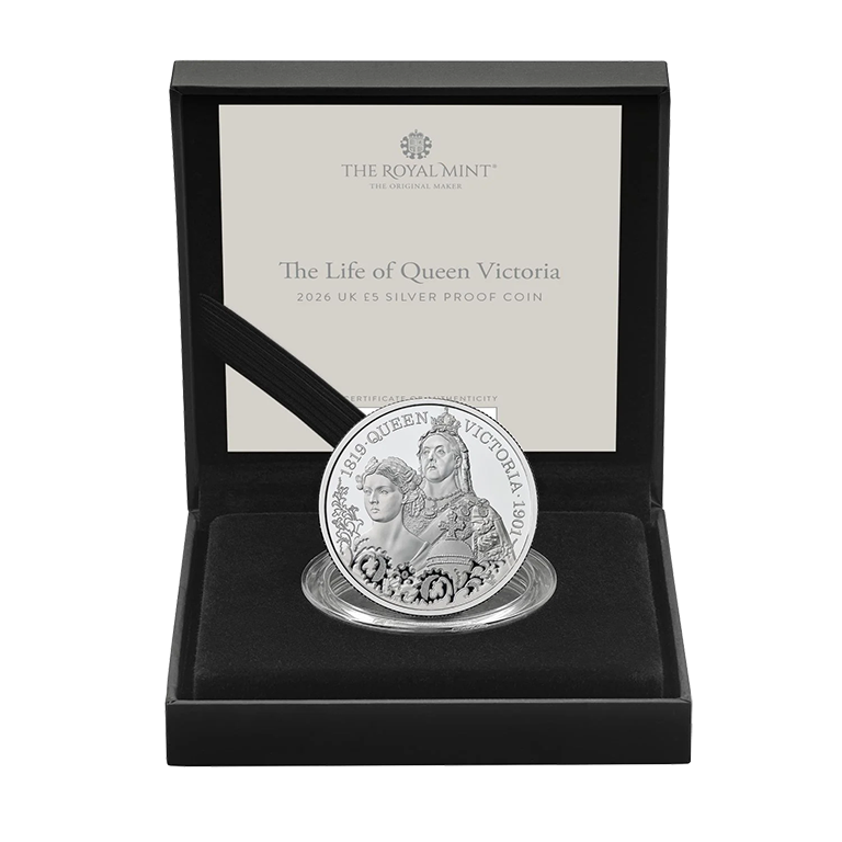 2026 £5 The life of Queen Victoria Silver Proof Coin