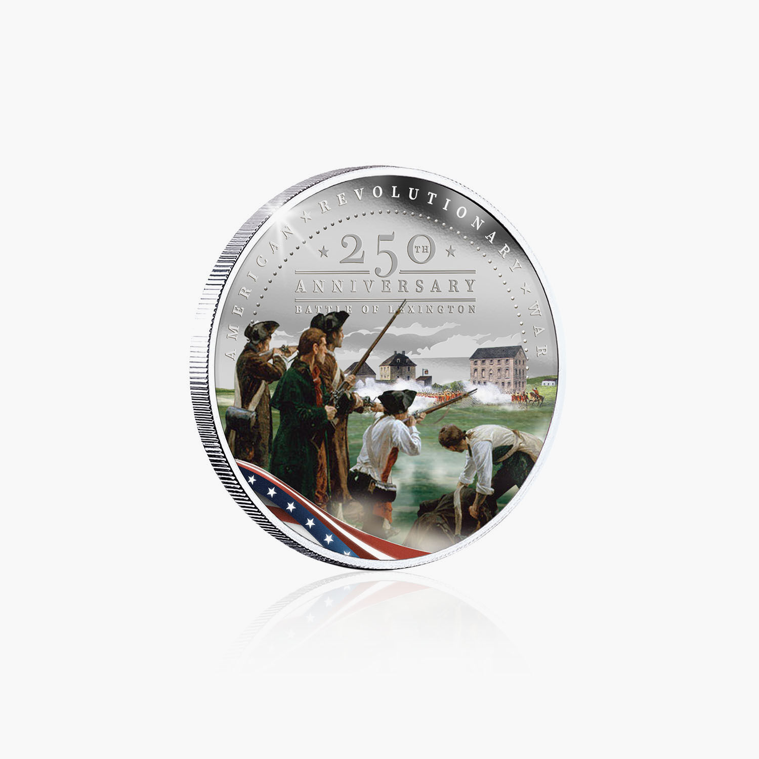 2025 50c American Revolution 250th Anniversary Silver Plated BU Coin