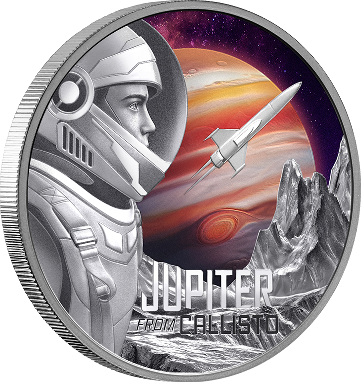 2026 $1 Jupiter from Callisto Coloured 1oz Silver Proof Coin