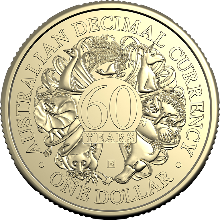 2026 $1 60th Anniversary of Decimal Currency 4 coin Mint and Privy Mark UNC Set