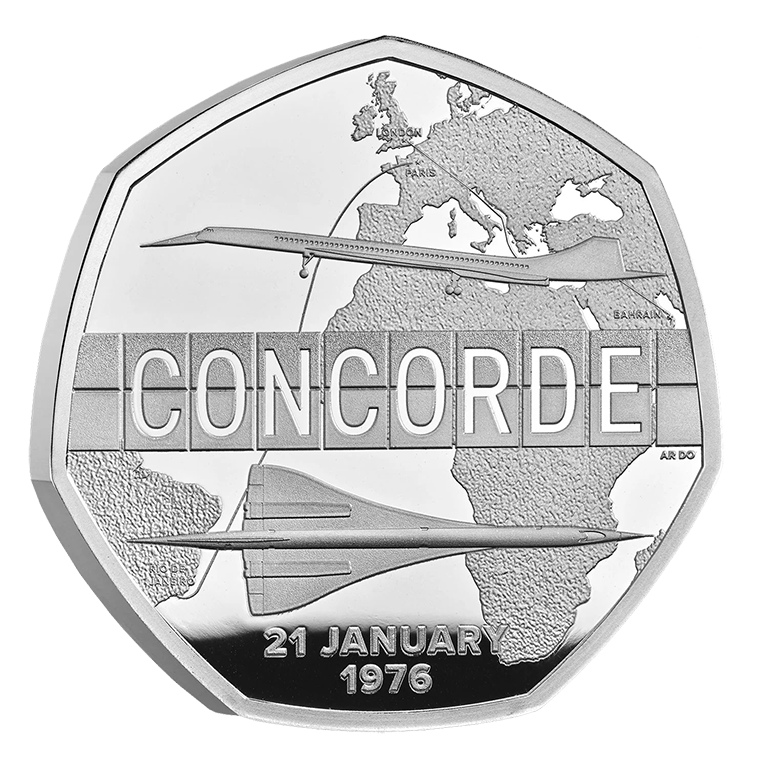 2026 50p Concorde UK Silver Proof Coin