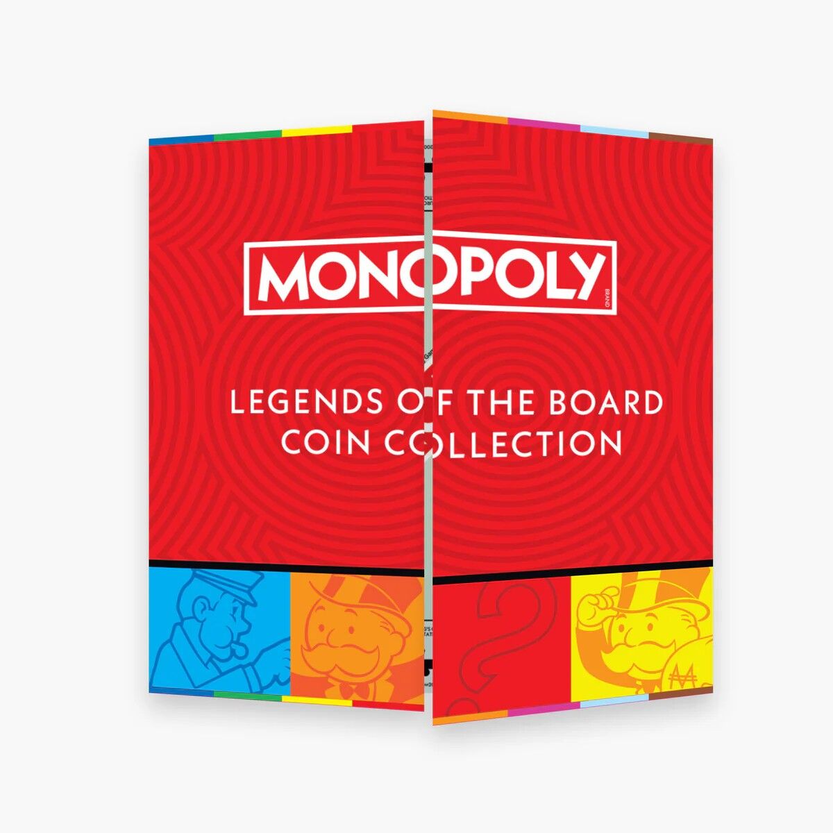 2026 Monopoly Legends of the Board 6 Coin Coloured Set