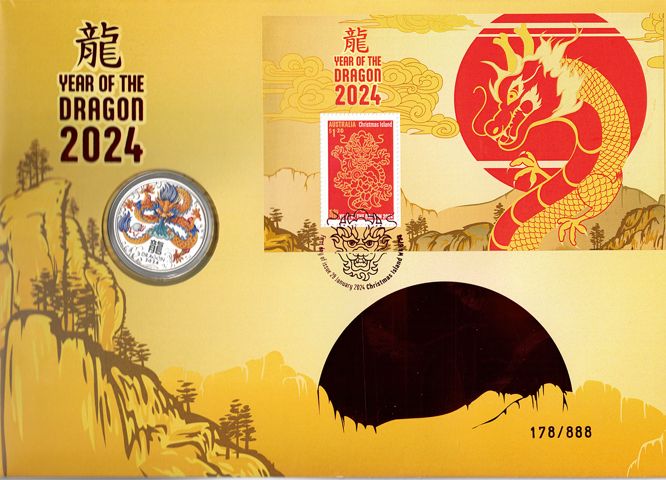 2024 Year of the Dragon Prestige PNC 1/2oz Silver Coin