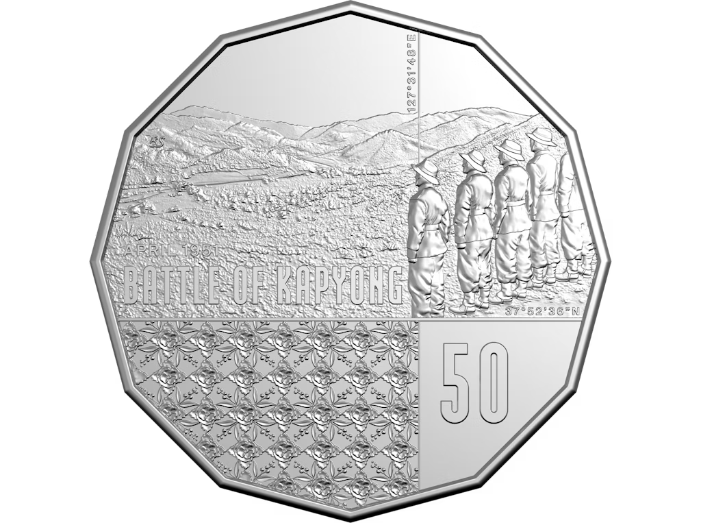 2026 50c 75th Anniversary  Battle of Kapyong UNC Coin