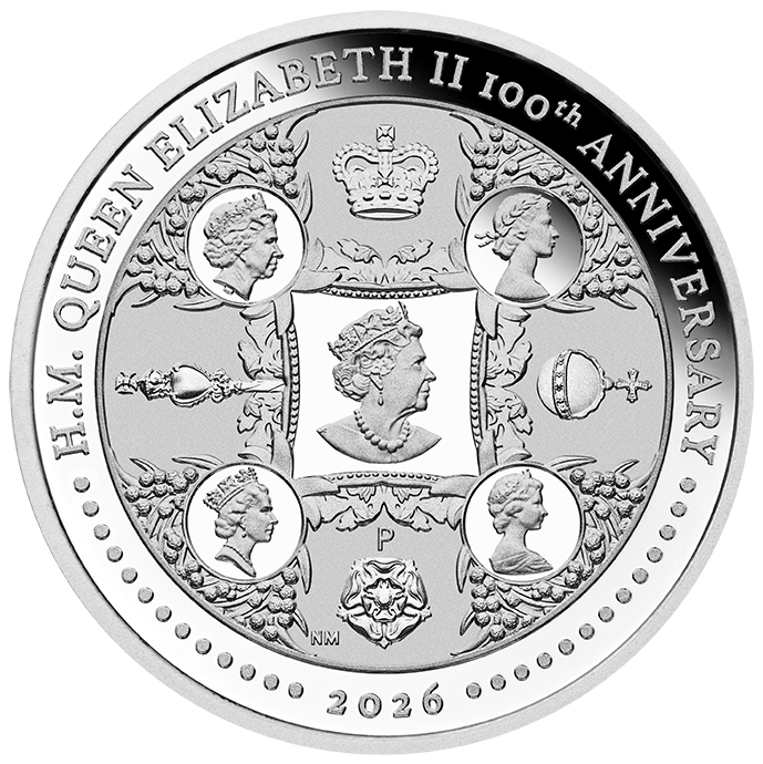 2026 HM Queen Elizabeth 100th Birthday 1oz Silver Proof Coin