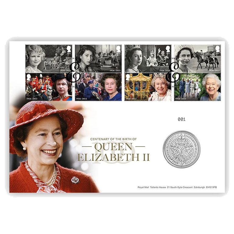 2026 Centenary of the Birth of Queen Elizabeth II Brilliant Uncirculated Coin Cover