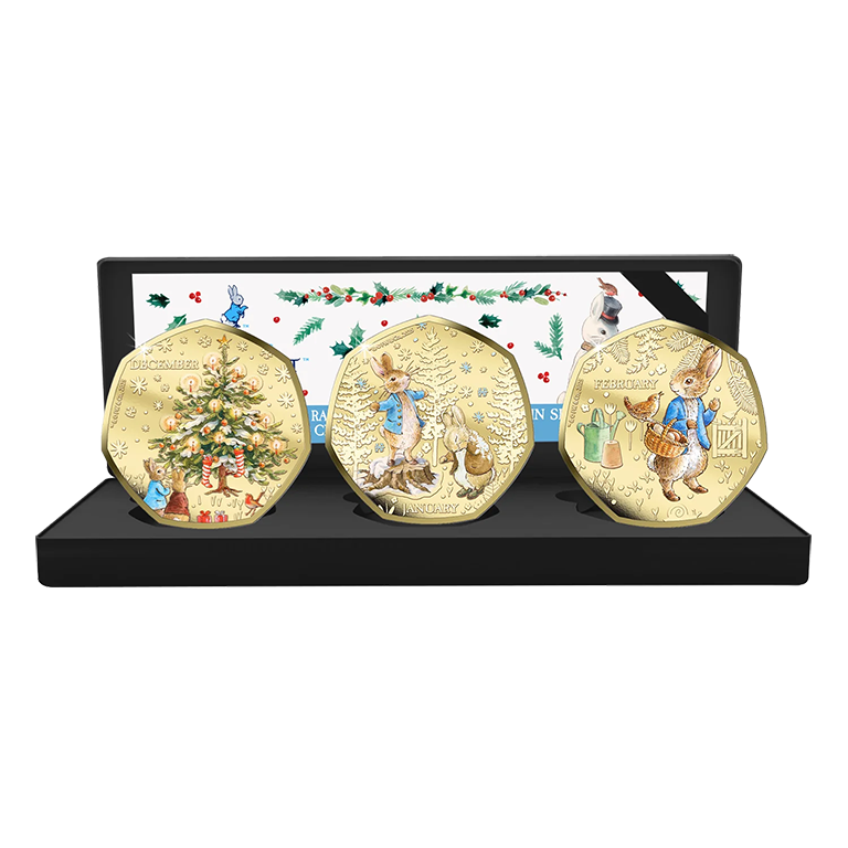 2026 50c Peter Rabbit Tales of Winter 3 Coin Limited Edition Box Set