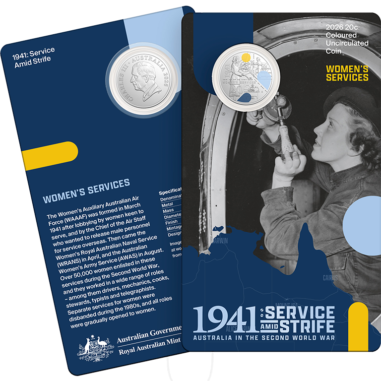 2026 20c Service Amid Strife UNC 3 Coin Set