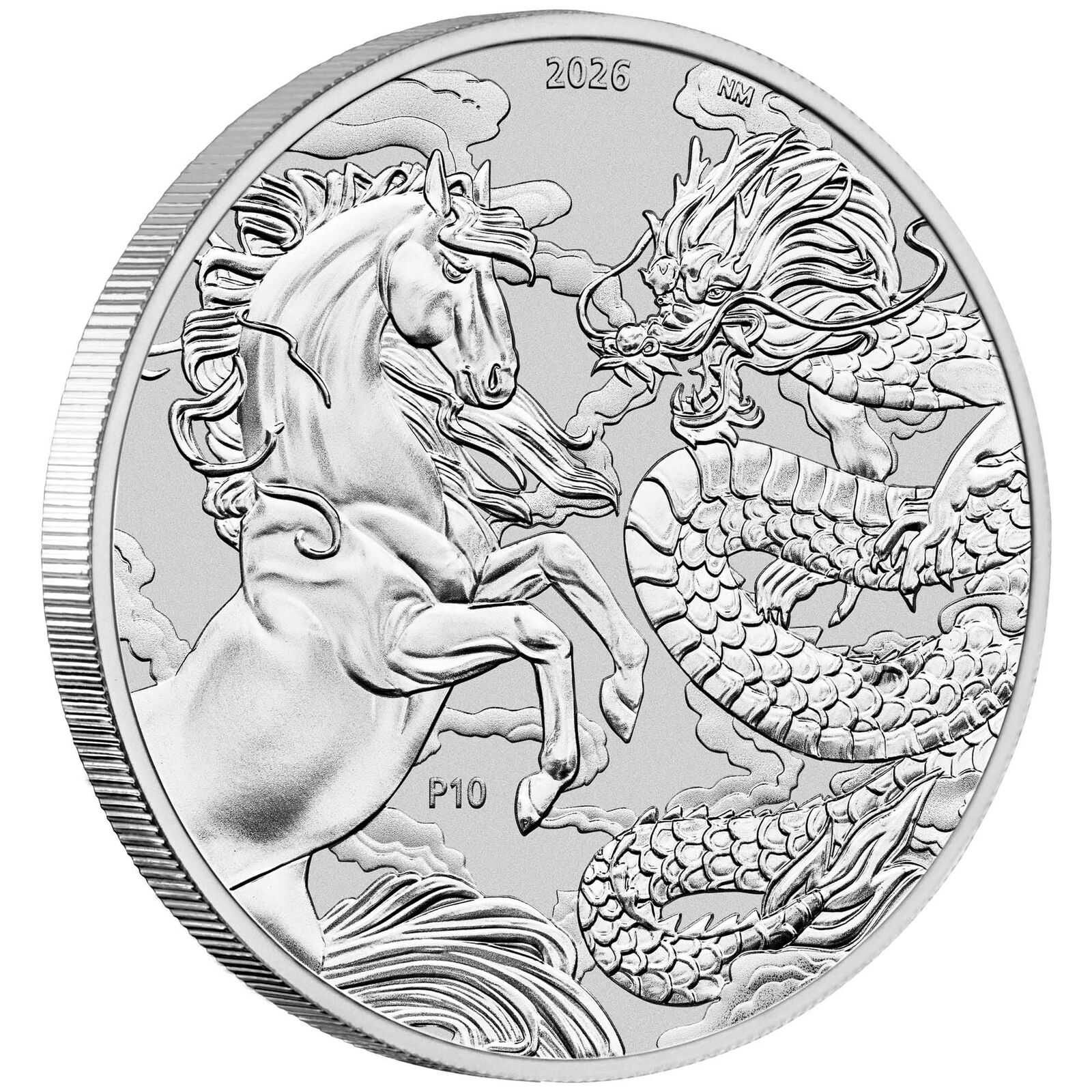 2026 Chinese Myths and Legends Dragon and Horse 1oz Silver Bullion Coin