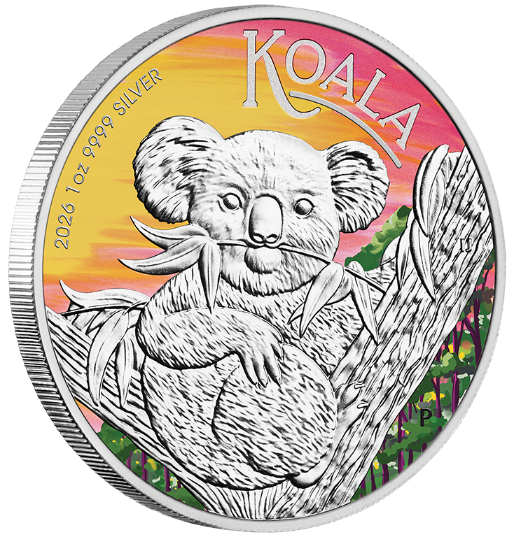 2026 $1 Australian Koala 1oz Coloured Silver Coin ANDA Bris Release