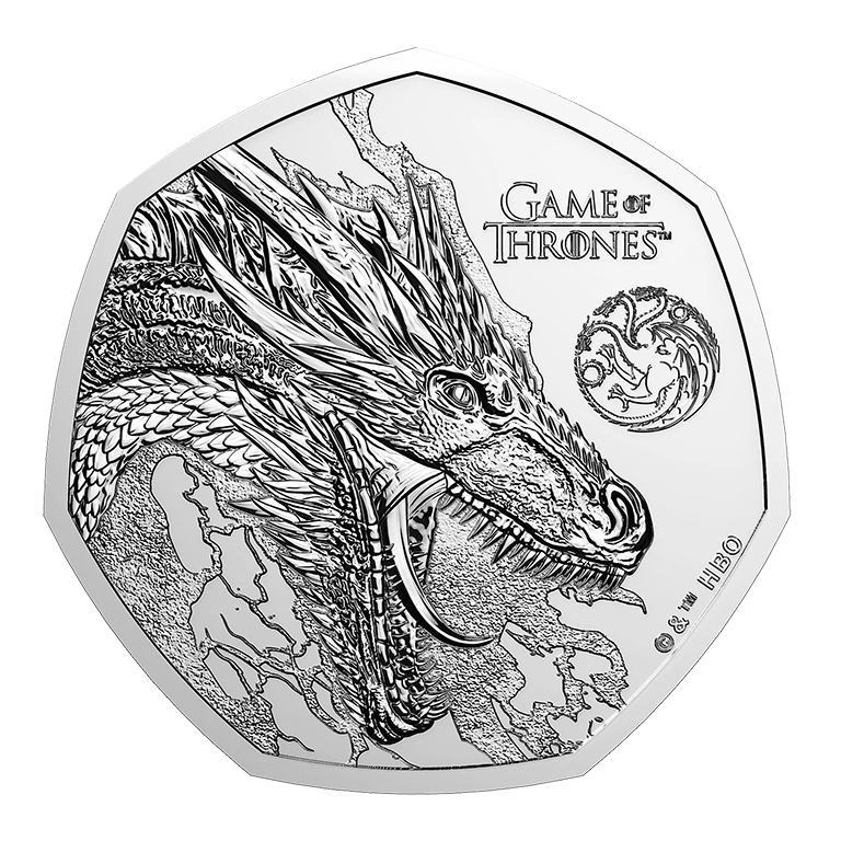 2026 50p Game of Thrones (Fire) BUNC Coin