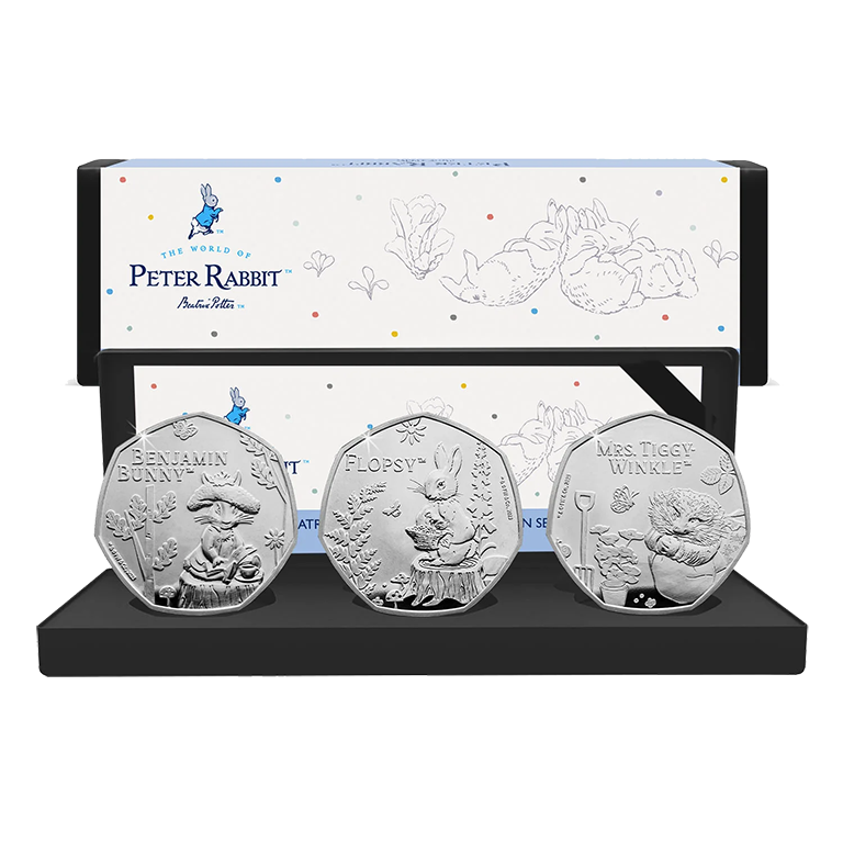 2023 The World of Peter Rabbit 50p Coin Box Set Edition