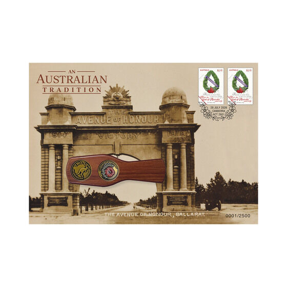 2026 ANZAC Two-up Medallion Cover