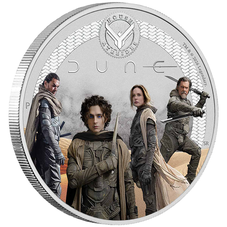 2026 50c Dune - House Atreides Colour 1/2oz Silver Uncirculated Coin