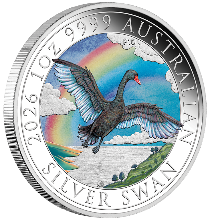 2026 $1 Australian Swan 1oz Silver Coloured Coin ANDA Issue