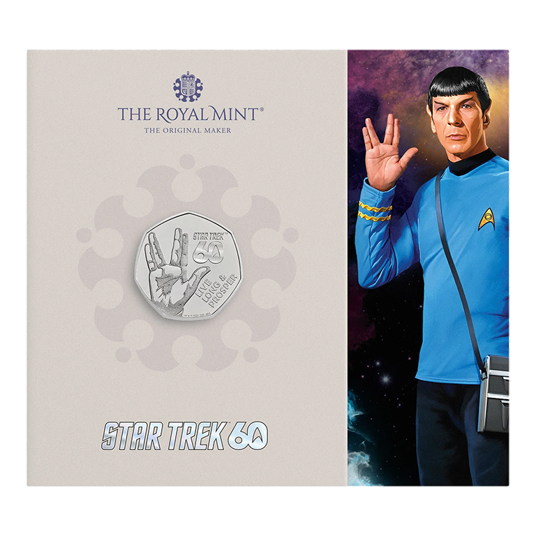 2026 50p 60 Years of Star Trek - Live Long & Prosper BUNC Coin