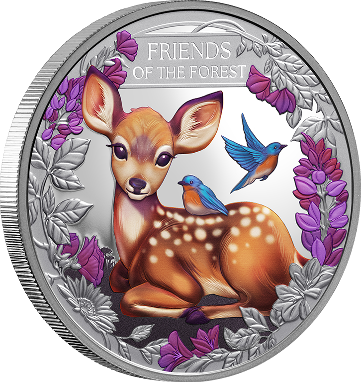 2026 $1 Friends of the Forest 1oz Coloured Silver Proof Coin