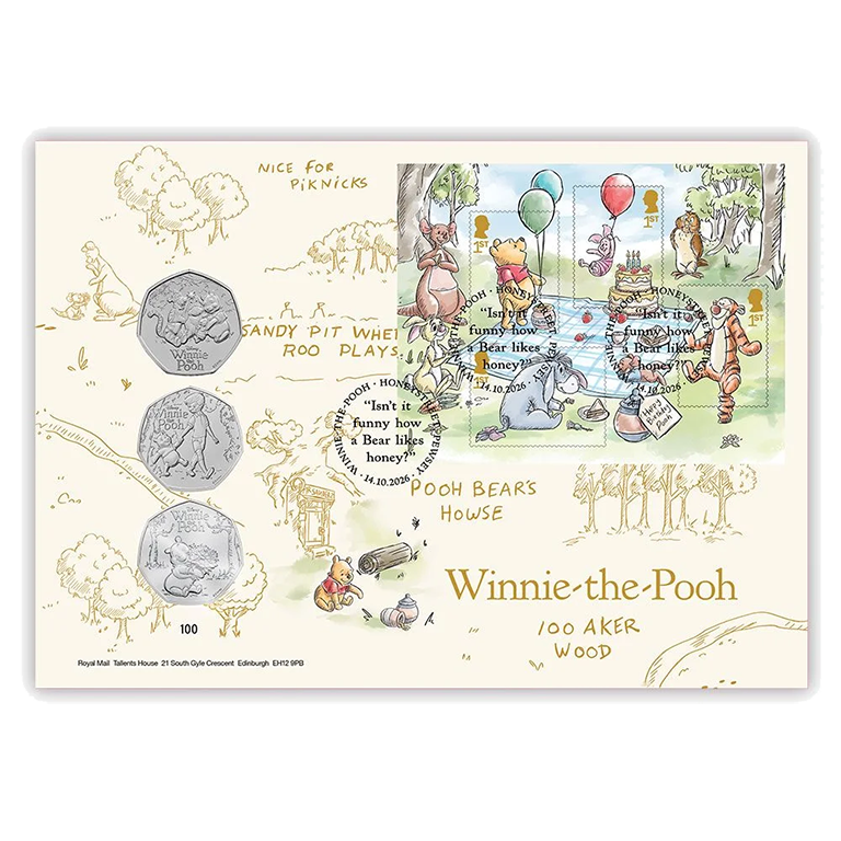 2026 Winnie the Pooh Coin Cover - Brilliant Uncirculated
