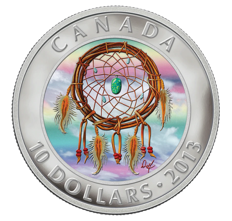 2013 $10 Canadian Fine Silver Dreamcatcher