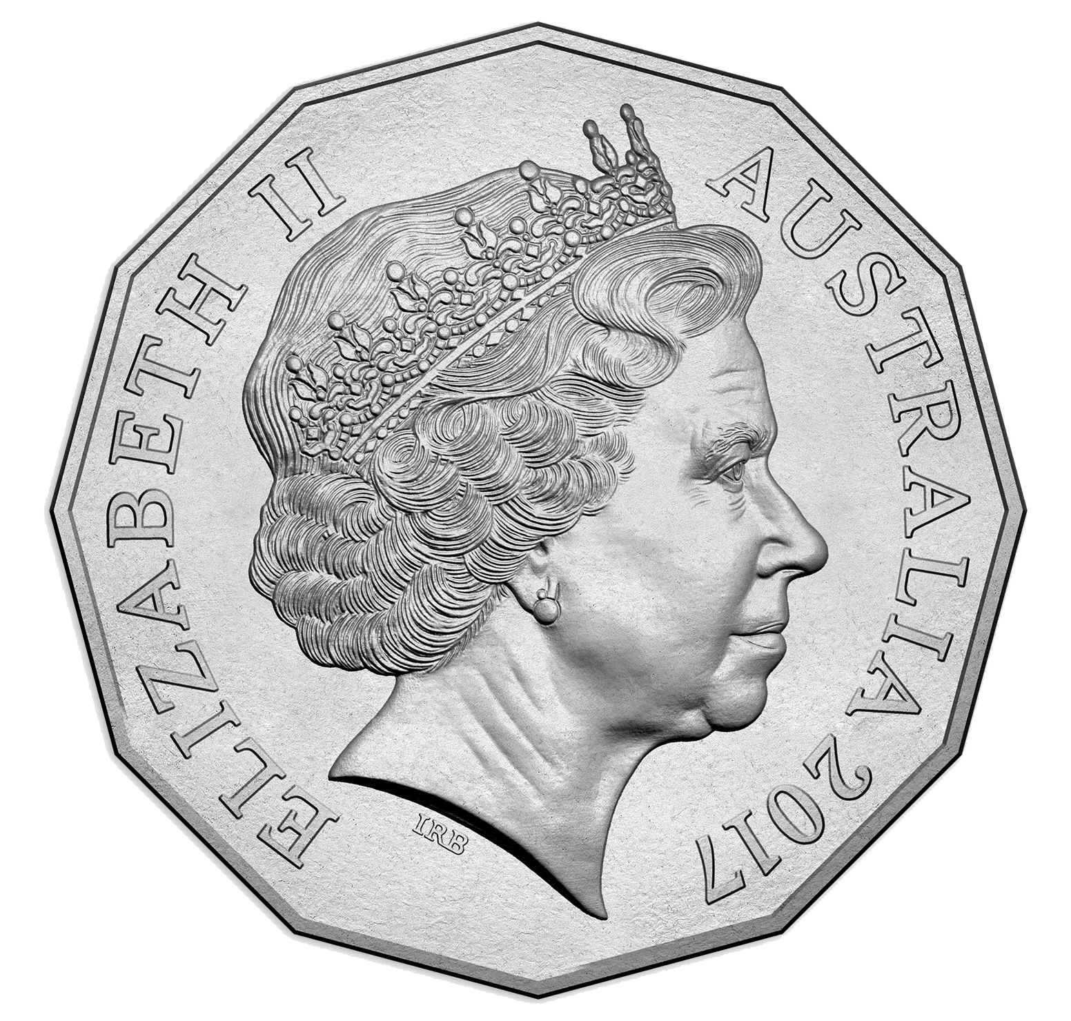2017 50c 70th Wedding Anniversary Unc Comm Coinage