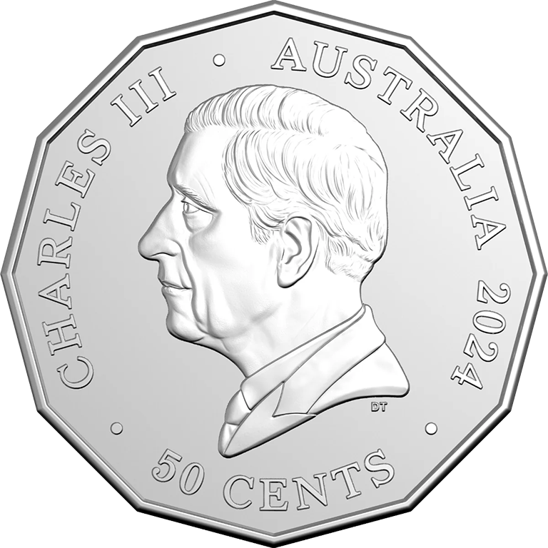 2024 50c Australian Christmas Decoration Coloured U&NC Set of 5 Cards