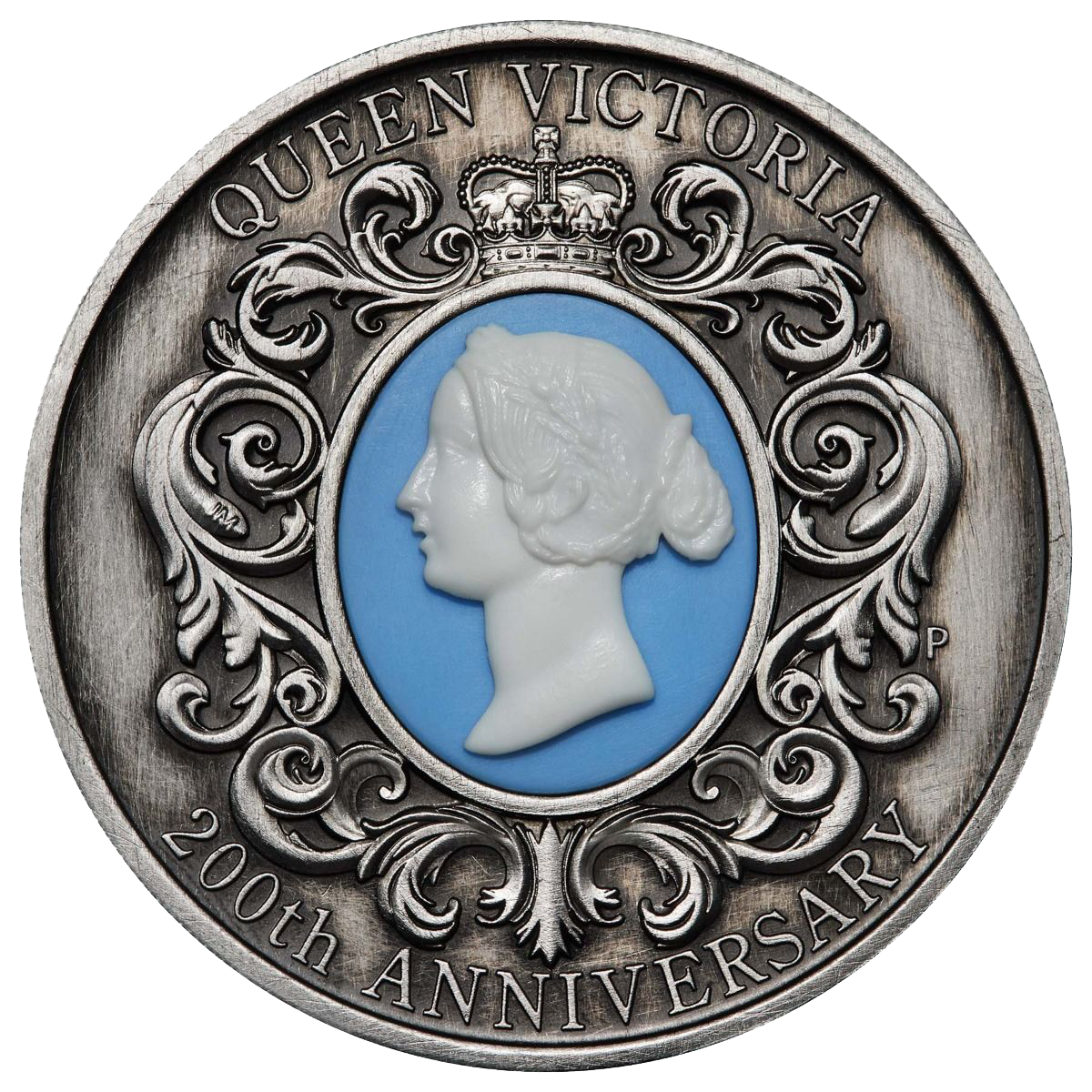 2019 QUEEN VICTORIA 200TH ANNIVERSARY 2oz $2 SILVER Antiqued Cameo COIN