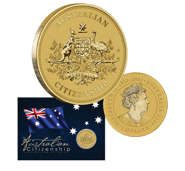 2024 1 Australian Citizenship UNC Coin Comm Coinage