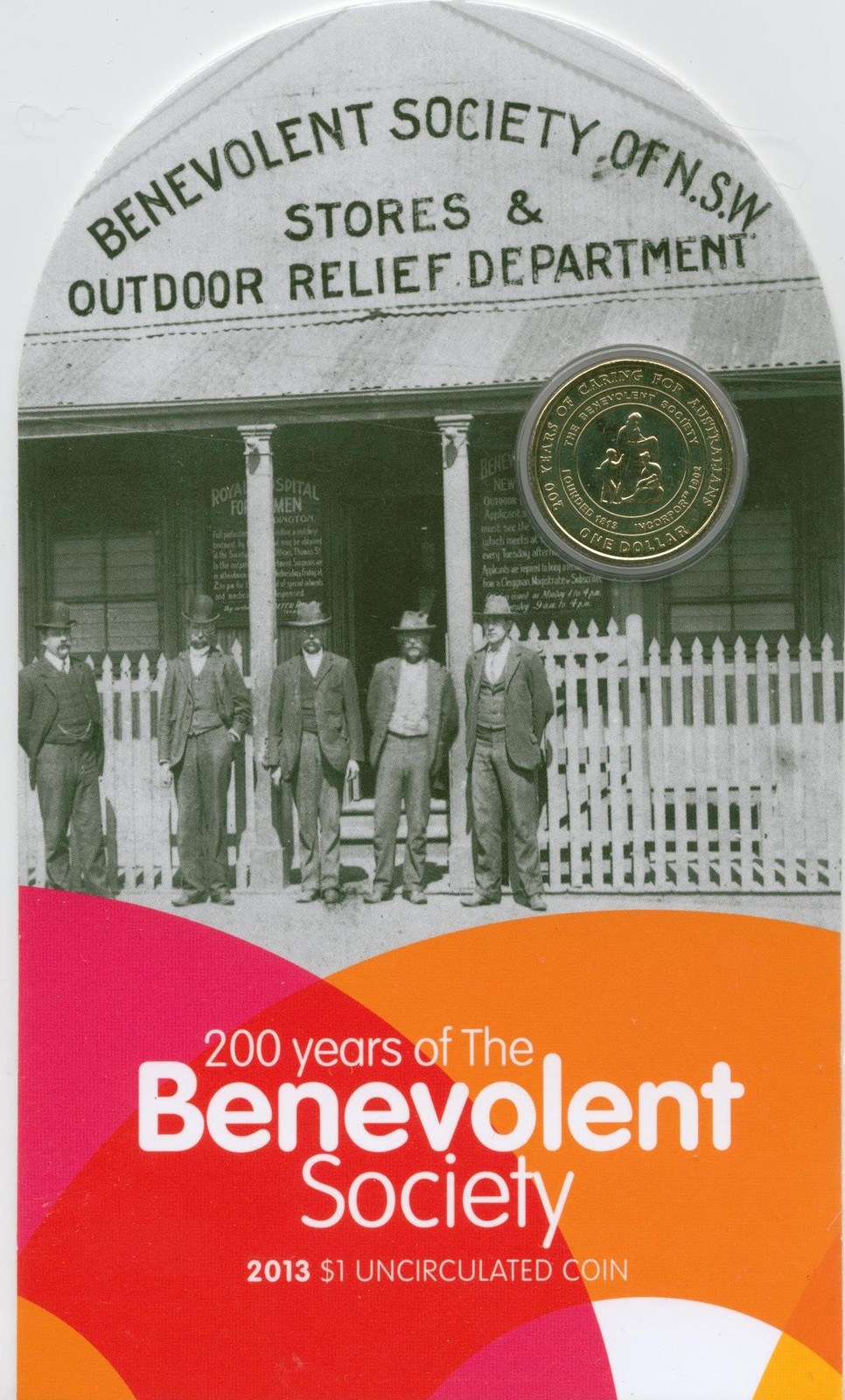 2013 1 200 Years of the Benevolent Society Comm Coinage