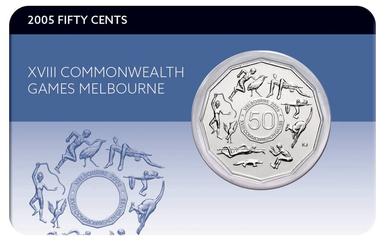Download 2005 50c Commonwealth Games UNC Coin - Comm Coinage