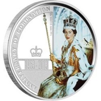 2013 $1 60th Anniversary of Coronation QEII 1oz Silver Proof Coin