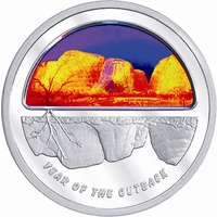 2002 $5 Finale Coin Year of the Outback Hologram Coin