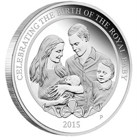2015 $1 HRH Princess Charlotte Silver Coin