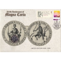2015 Magna Carta 800th Anniversary Australian Stamp & UK Coin Cover