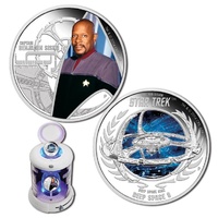 2015 $1 Star Trek - Captain Sisko & Deep Space Nine 1oz Silver Proof Pair