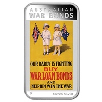 2016 $1 Posters of WWI War Bonds 1oz Silver Proof