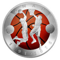 2016 125th Anniversary of the Invention of Basketball Silver Doom Coin