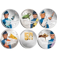2015 $1 50 Years of Thunderbirds All 6 Silver Proof Coins
