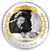 2018 CA$20 Royal Portrait Gold-Plated 1oz Silver Proof