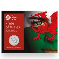 2016 UK £20 Welsh Dragon Celebration Fine Silver Coin