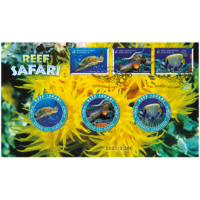 2018 Reef Safari 3 Medallion Stamp Cover