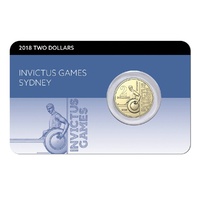 2018 $2 Invictus Games Card Unc Coin