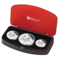 2018 Lunar Dog Silver Proof 3-Coin Set