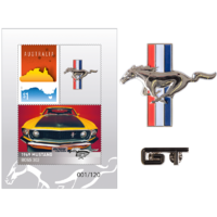 Ford Mustang Badge, Sheetlet and Pin Set